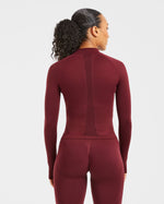 Empower Seamless Full Zip Jacket - Rouge Wine