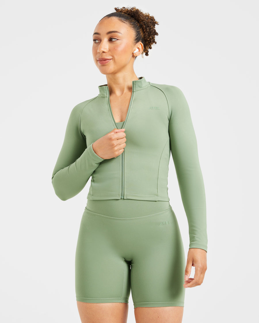 Staple Zip Jacket - Olive Vert