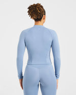 Staple Zip Jacket - Slate Bleu