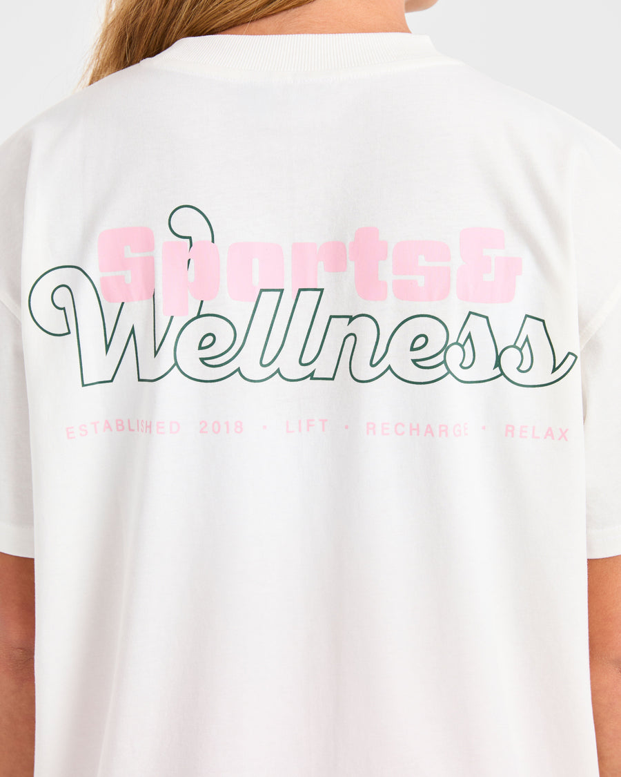 Sports Wellness Oversized T Shirt - Off Blanc