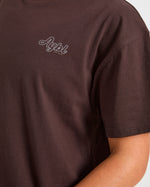 Sports Wellness Oversized T Shirt - Marron