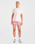 AYBL Sports Club Script Oversized T Shirt - Rose