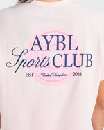 AYBL Sports Club Script Oversized T Shirt - Rose