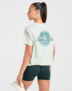 AYBL Sports Club Script Oversized T Shirt - Vert