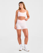 Sculpt Wrap Sports Bra - Iced Rose