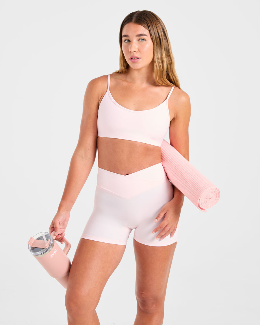 Sculpt Wrap Sports Bra - Iced Rose