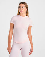 Sculpt T Shirt - Pastel Rose