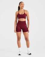 Empower Seamless Sports Bra - Rouge Wine