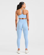 Empower Seamless Sports Bra - Sky Bleu