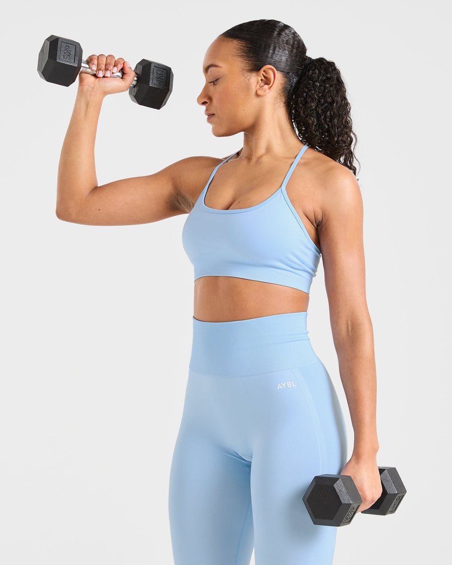 Empower Seamless Sports Bra - Sky Bleu