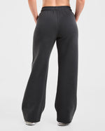 AYBL Sports Outline Oversized Straight Leg Joggers - Charcoal