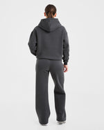 AYBL Sports Outline Oversized Hoodie - Charcoal