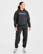 AYBL Sports Outline Oversized Joggers - Charcoal