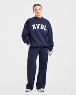 Varsity 2.0 Oversized Sweatshirt - Navy