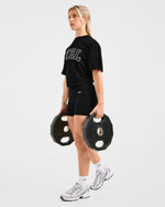 Varsity 2.0 Oversized T Shirt - Noir