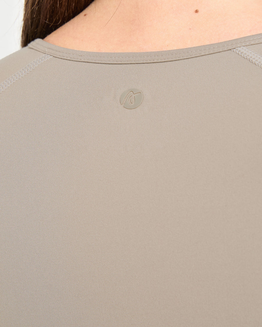 Staple Crop Top - Muted Taupe