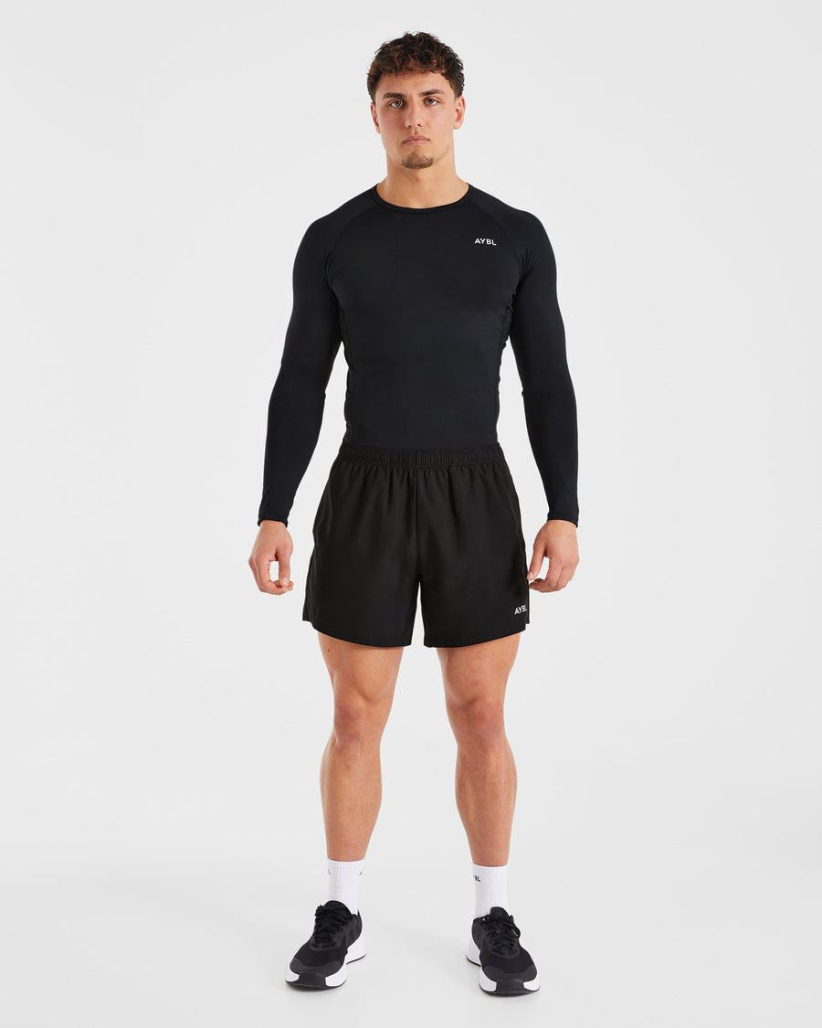 Compression Long Sleeve T Shirt - Noir