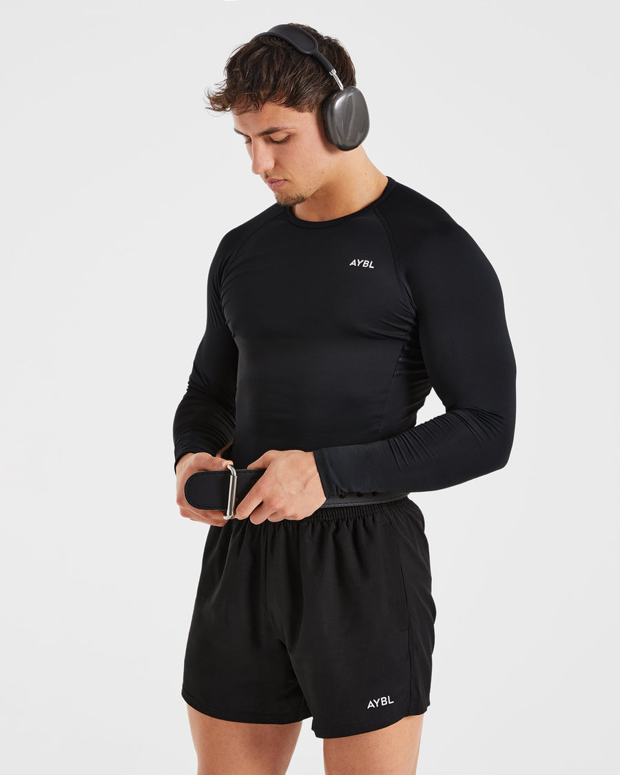 Compression Long Sleeve T Shirt - Noir