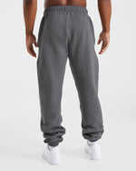 Essential Oversized Joggers - Charcoal Marl
