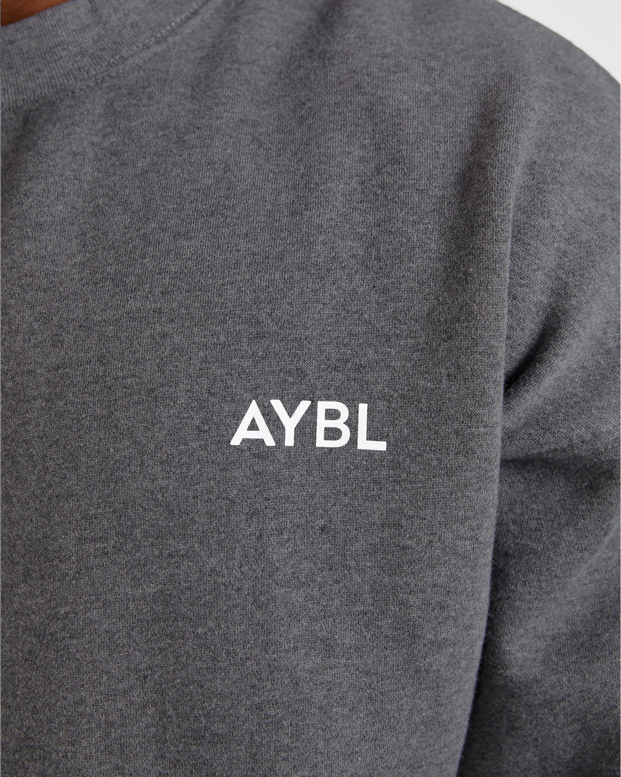 Essential Oversized Sweater - Charcoal Marl