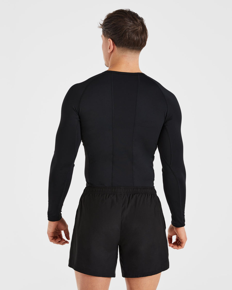 Compression Long Sleeve T Shirt - Noir