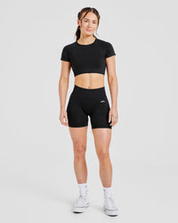 Adapt Seamless Crop Top - Noir