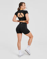 Adapt Seamless Crop Top - Noir