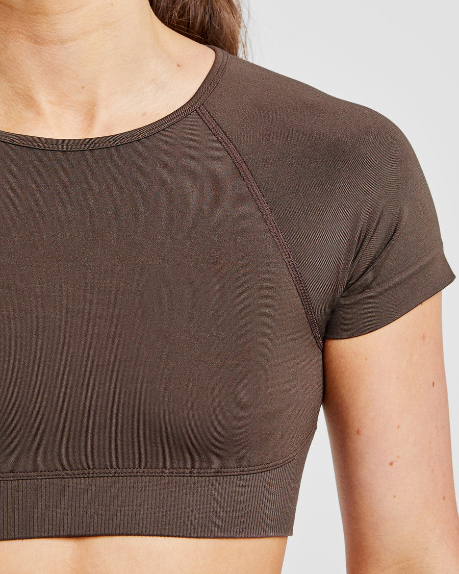 Adapt Seamless Crop Top - Brun