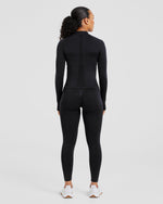Empower Seamless Full Zip Jacket - Noir