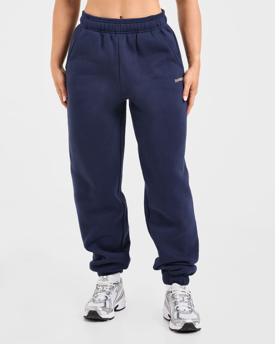 AYBL Sports Outline Oversized Joggers - Navy