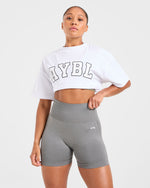 Varsity 2.0 Oversized T Shirt - Blanc