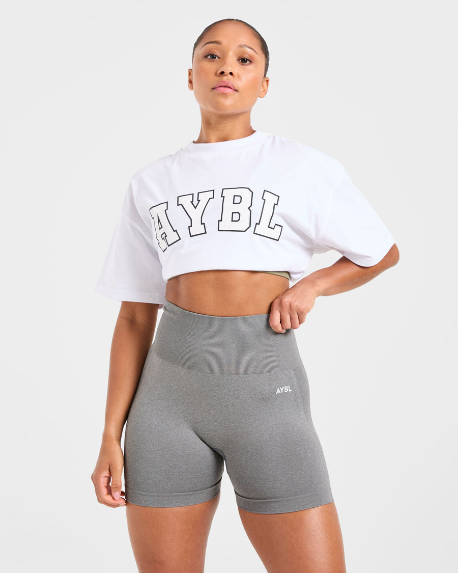 Varsity 2.0 Oversized T Shirt - Blanc