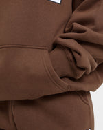 Varsity 2.0 Oversized Hoodie - Marron