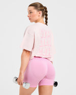Gym Girl Era Oversized T Shirt - Rose