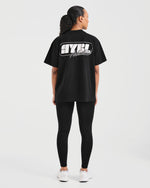 Athletics Retro Oversized T Shirt - Noir