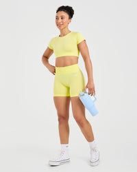 Adapt Seamless Crop Top - Spring Jaune
