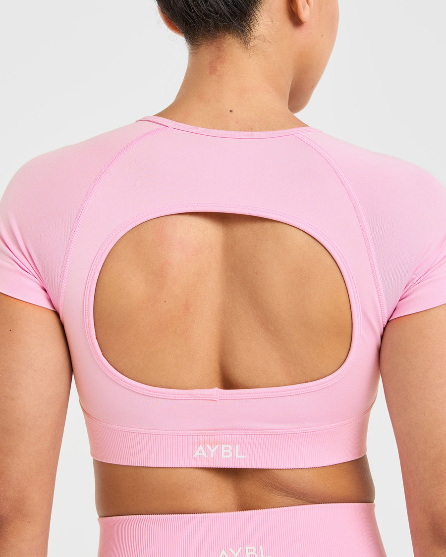 Adapt Seamless Crop Top - Spring Rose