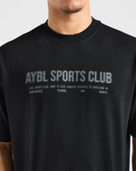 Sports Club Dot Oversized T Shirt - Noir