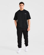 Blur Oversized T Shirt - Noir