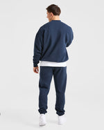 Essential Oversized Sweater - Navy