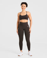 Empower Seamless Sports Bra - Cocoa Marron