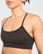 Empower Seamless Sports Bra - Cocoa Marron