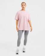 Mind Over Matter Oversized T Shirt - Rose
