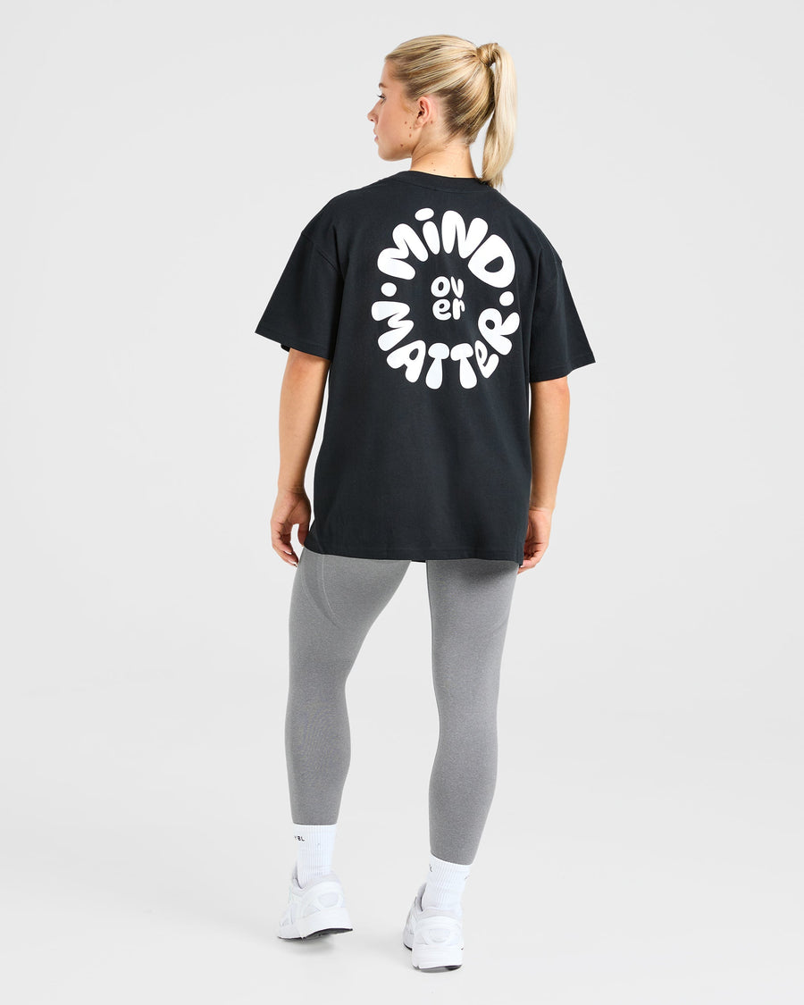 Mind Over Matter V2 Oversized T Shirt - Noir
