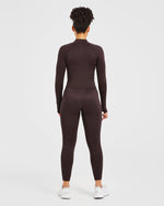 Balance V3 Seamless Zip Jacket - Dark Brun