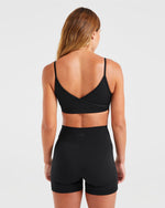 Sculpt Wrap Sports Bra - Noir