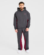 Wesley Vissers x Oversized Zip Up Hoodie - Charcoal
