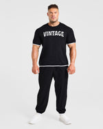 Wesley Vissers x Oversized Ribbed Joggers - Noir