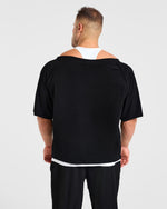 Wesley Vissers x Old School Wide Neck T Shirt - Noir