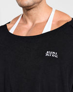Wesley Vissers x Old School Wide Neck T Shirt - Noir